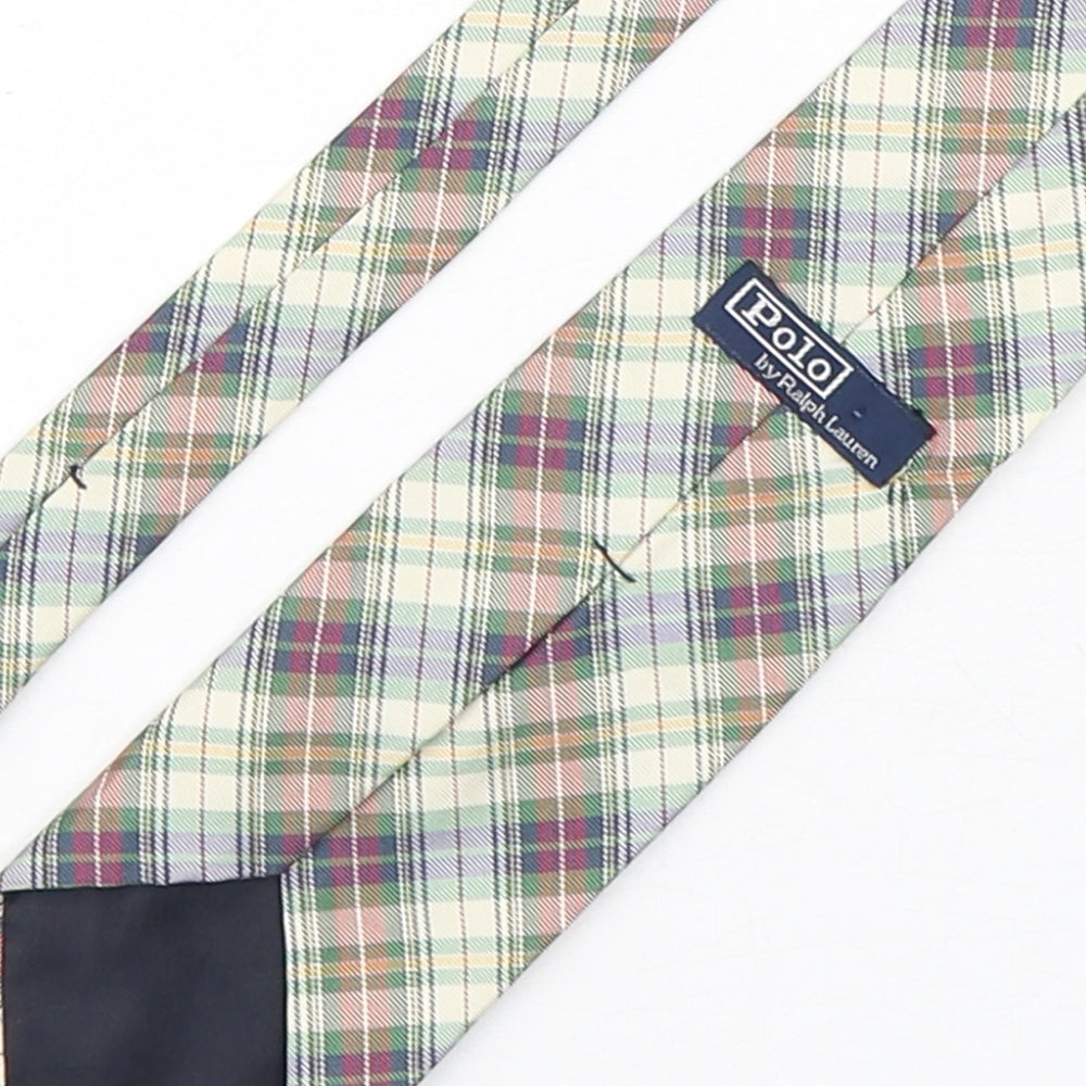 Polo Ralph Lauren Mens Multicoloured Plaids & Checks Silk Pointed Tie One Size