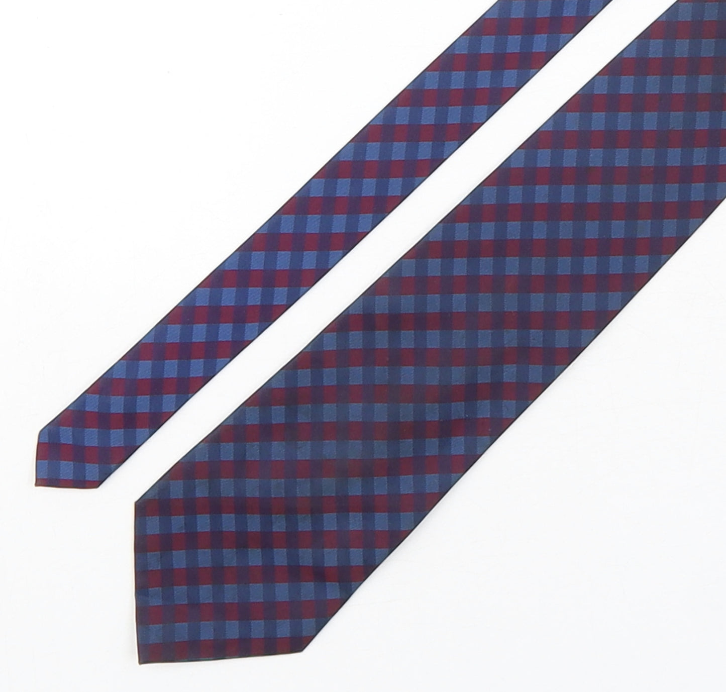 Greenwoods Mens Multicoloured Plaids & Checks Polyester Pointed Tie One Size
