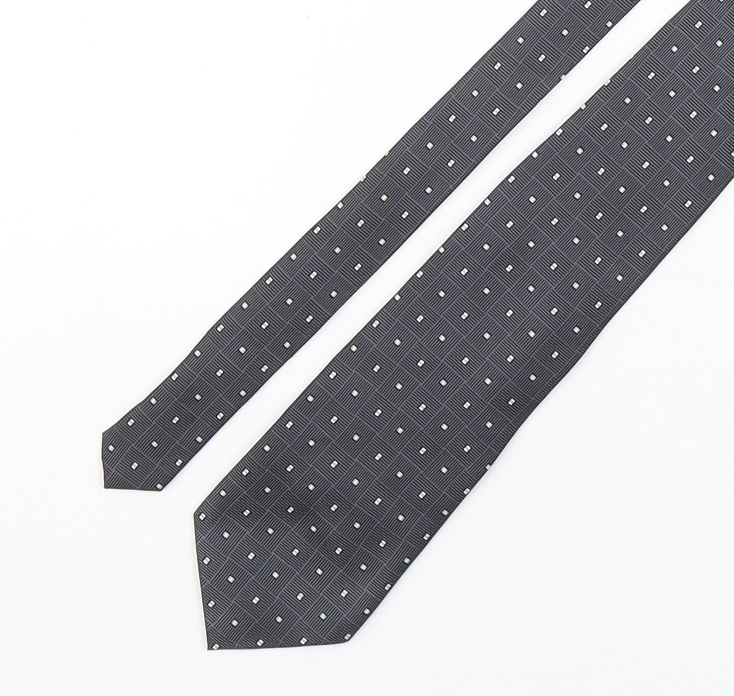 BHS Mens Multicoloured Geometric Polyester Pointed Tie One Size