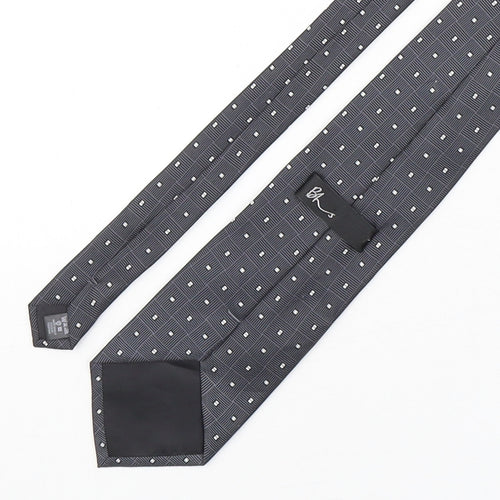 BHS Mens Multicoloured Geometric Polyester Pointed Tie One Size