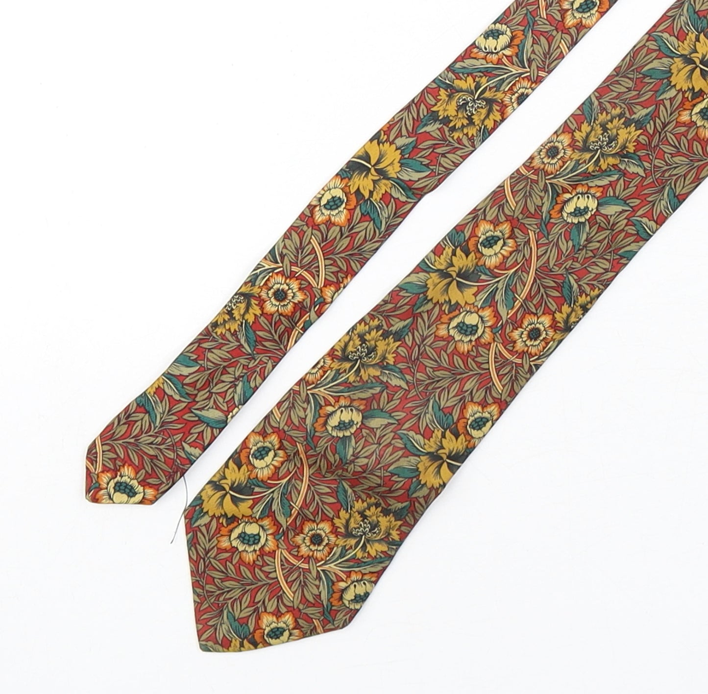 Liberty  Mens Multicoloured Floral Silk Pointed Tie One Size