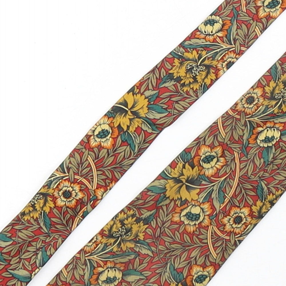 Liberty  Mens Multicoloured Floral Silk Pointed Tie One Size