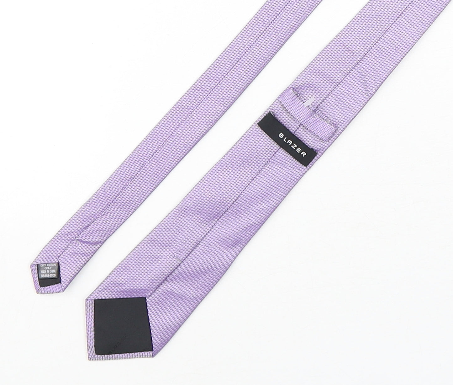 Blazer  Mens Purple Geometric Silk Pointed Tie One Size