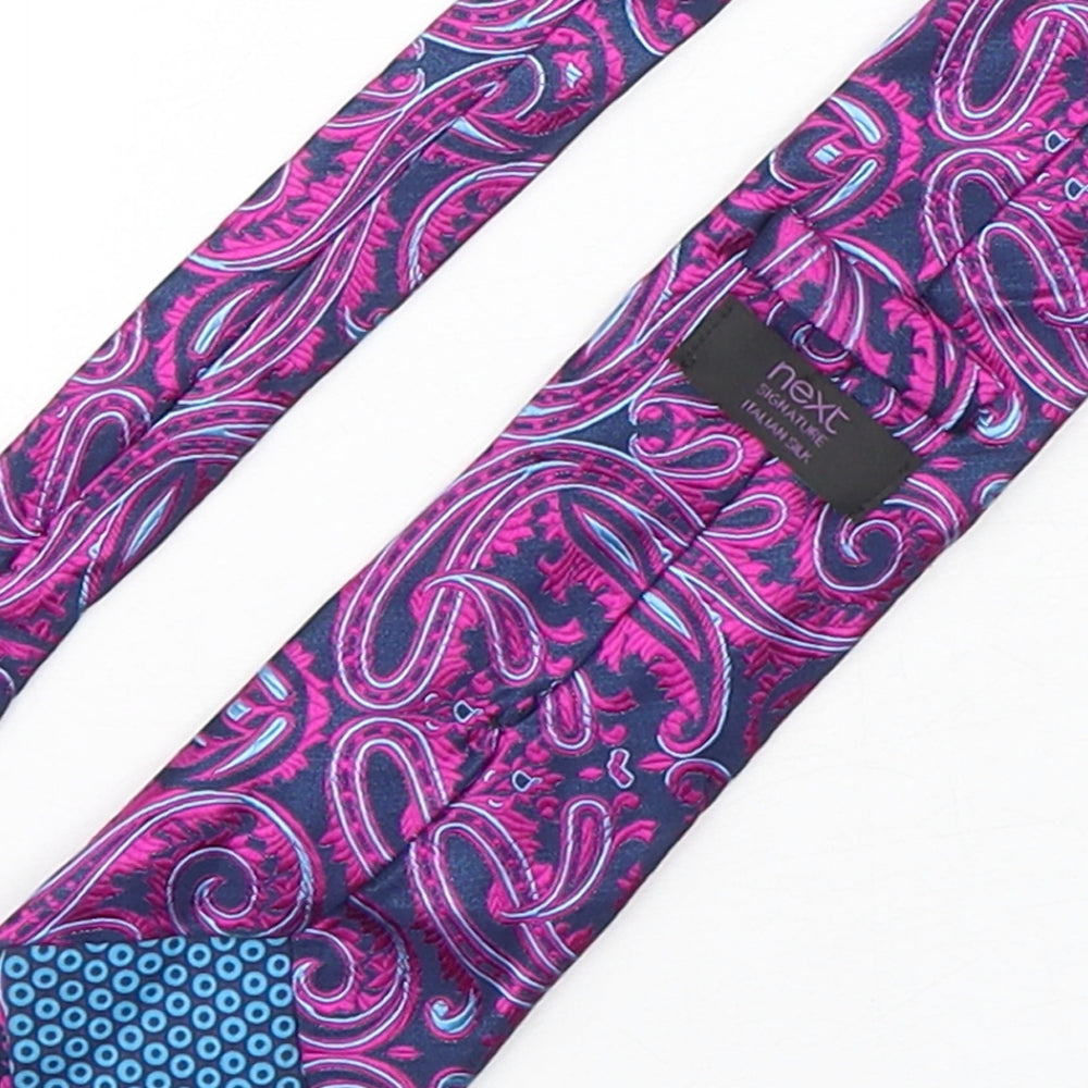 NEXT Mens Multicoloured Paisley Silk Pointed Tie One Size