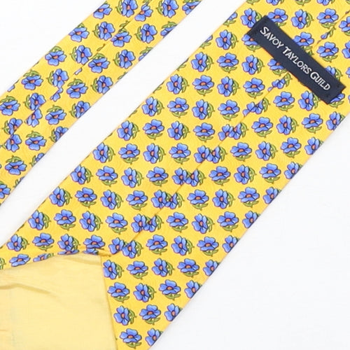 Savoy Taylors Guild Mens Multicoloured Floral Silk Pointed Tie One Size