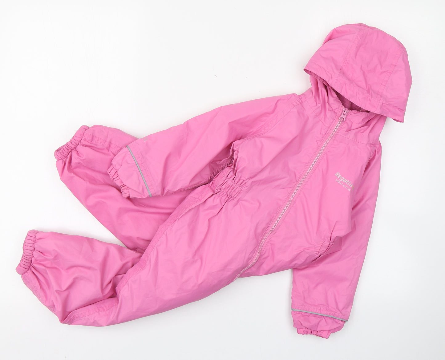 Regatta Girls Pink   Basic Coat Snowsuit Size 2-3 Years  Zip