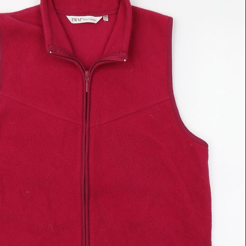 EWM Pure Classics Womens Pink   Gilet Coat Size 16  Zip
