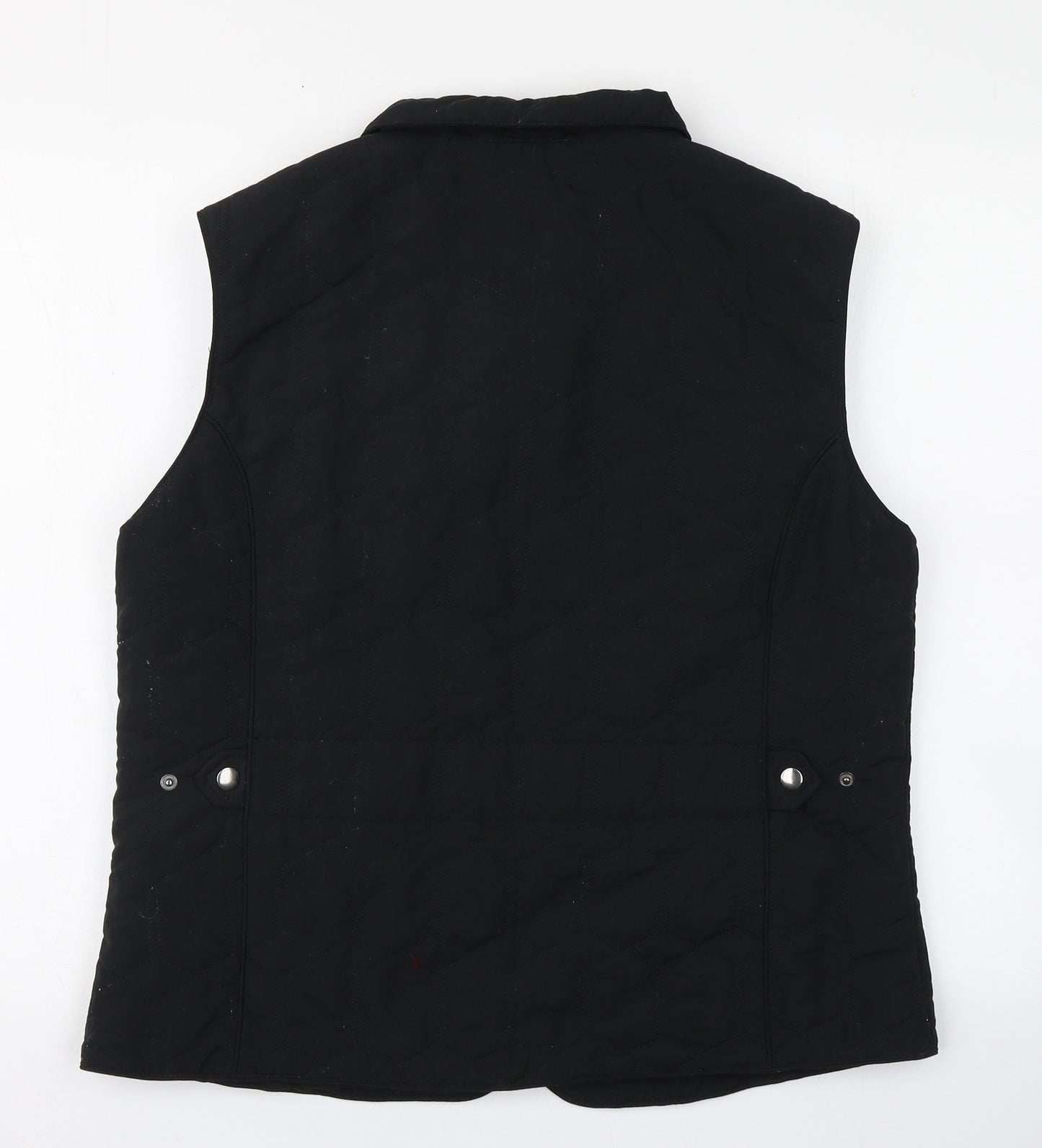 Grenouille Womens Black   Gilet Coat Size 14  Zip