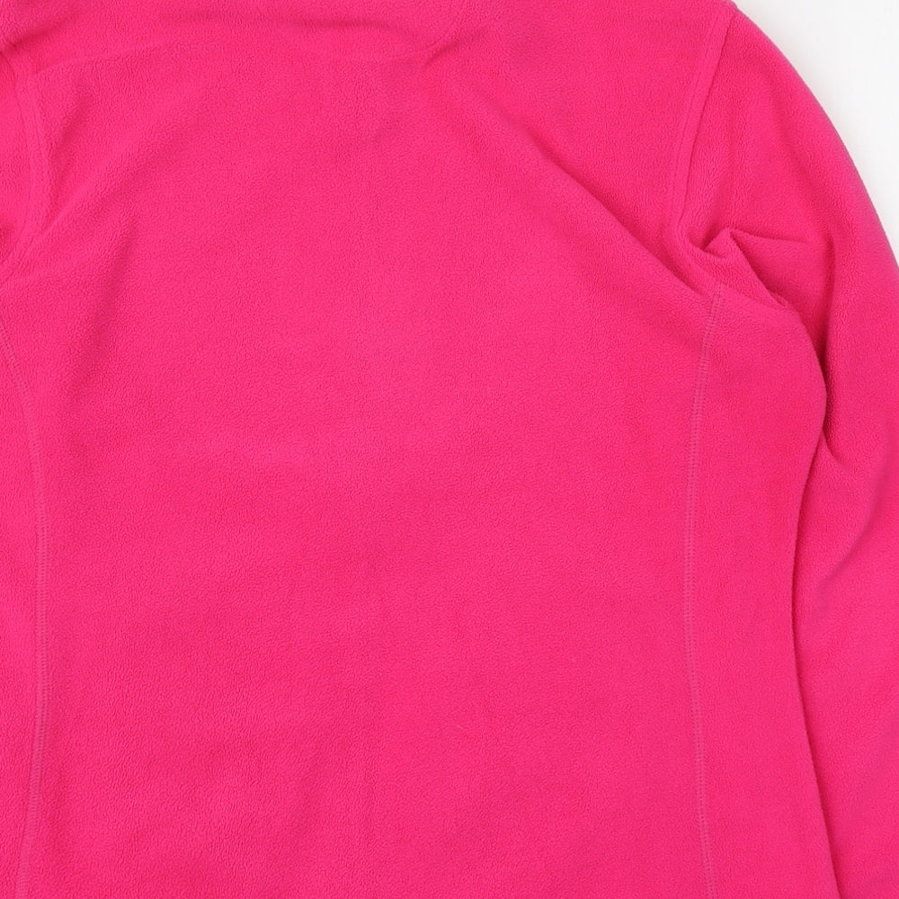 Regatta Womens Pink Crew Neck  Polyester Full Zip Jumper Size 12
