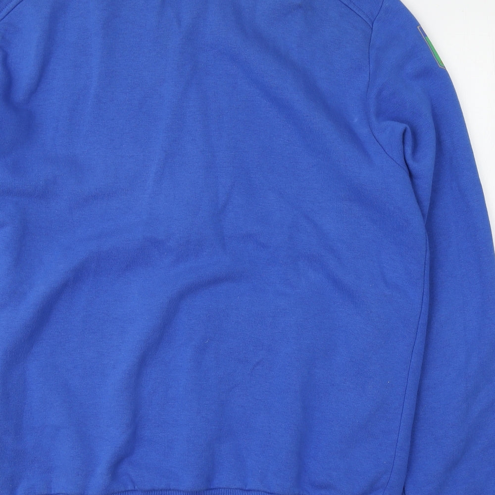 PUMA Mens Blue  Cotton Full Zip Sweatshirt Size L   - Peroni