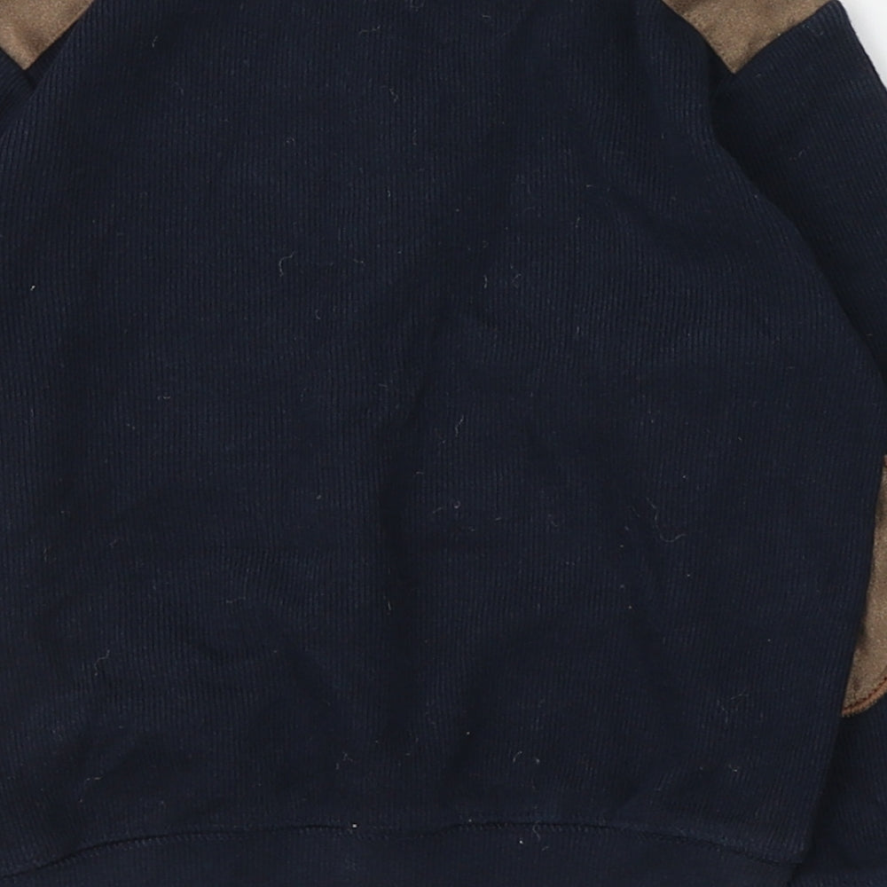 St Bernard Boys Blue Round Neck  100% Cotton Pullover Jumper Size 2-3 Years