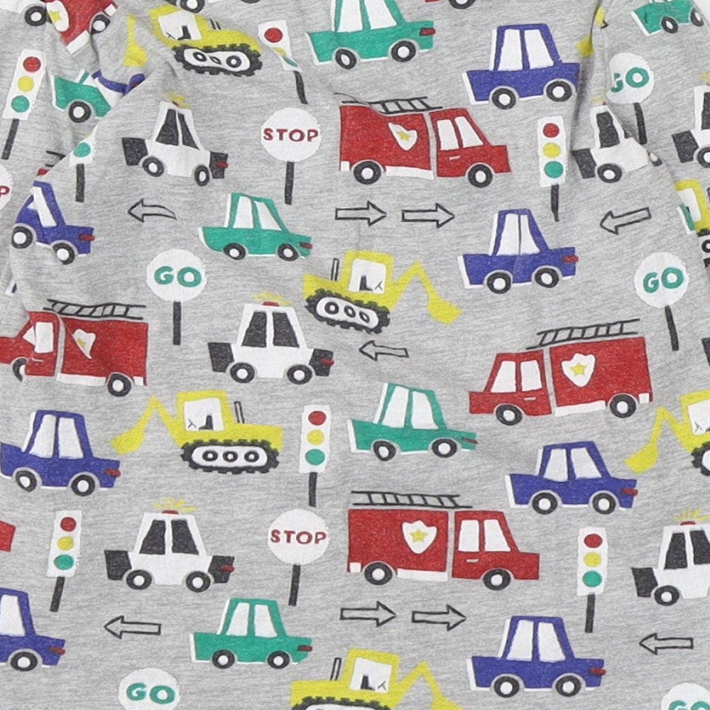 St Bernard Boys Multicoloured Geometric Cotton Basic T-Shirt Size 2-3 Years Round Neck Pullover - Vehicle