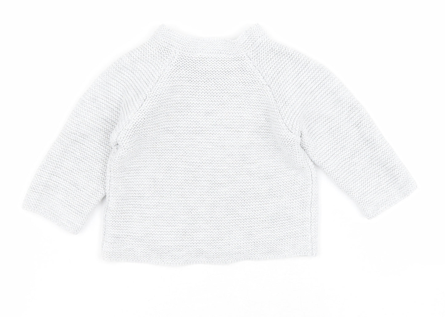 Matalan Baby Grey  100% Cotton Pullover Jumper Size 0-3 Months  Pullover - Star