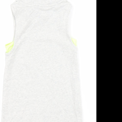 NEXT Girls Grey  100% Cotton Vest  Size 7 Years  Pullover