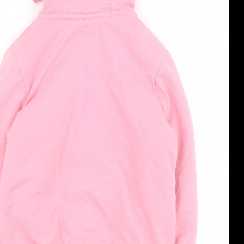 Lupilu Girls Pink  Cotton Full Zip Hoodie Size 4-5 Years  Zip - Star