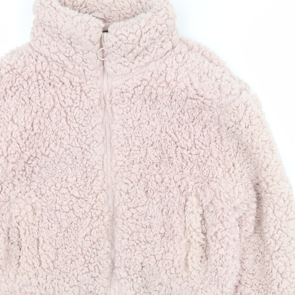 New Look Girls Pink   Jacket  Size 12-13 Years  Zip