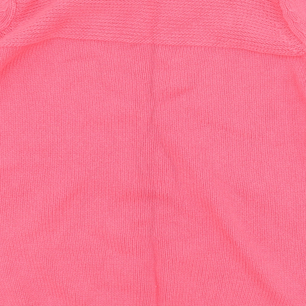 Papaya Womens Pink Round Neck  100% Cotton Pullover Jumper Size 12