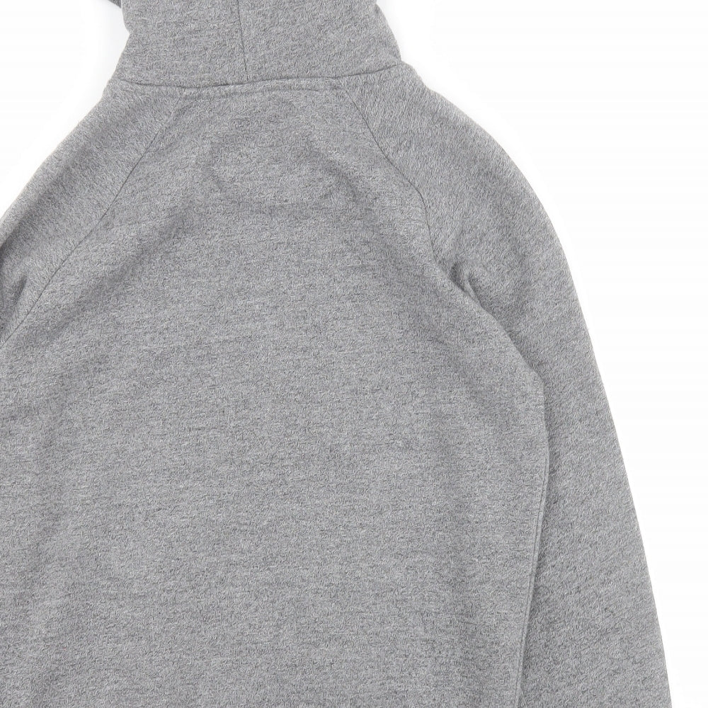 Hype Boys Grey  Cotton Full Zip Hoodie Size 11-12 Years  Zip