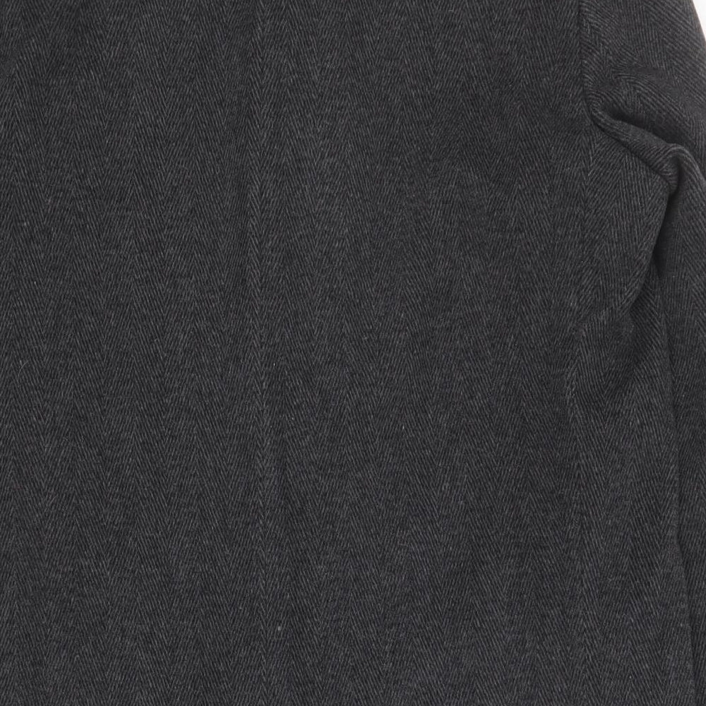 Wellington Mens Black   Pea Coat Coat Size 42  Button