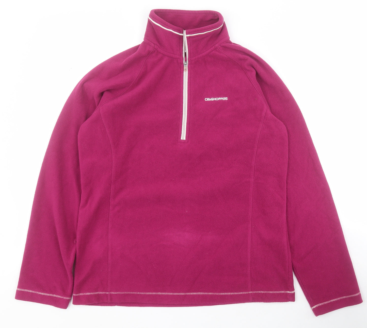 Craghoppers Womens Pink  Polyester Pullover Sweatshirt Size 10  Zip