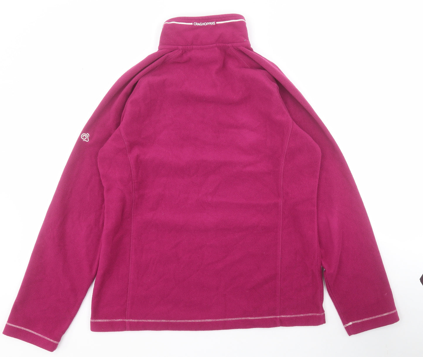 Craghoppers Womens Pink  Polyester Pullover Sweatshirt Size 10  Zip