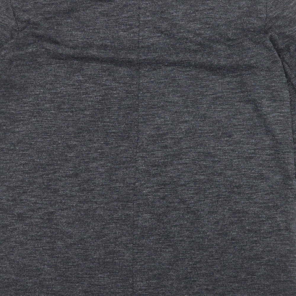 Papaya Womens Grey Round Neck  Polyester Pullover Jumper Size 12