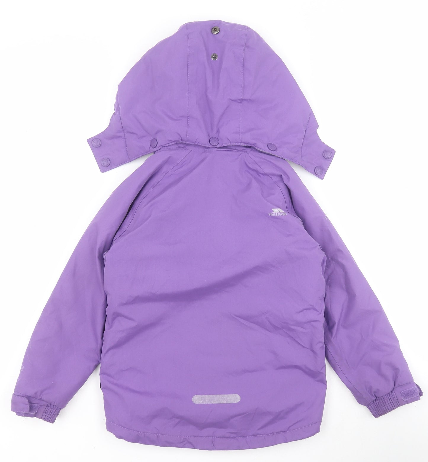 Trespass Girls Purple   Rain Coat Coat Size 3-4 Years  Zip