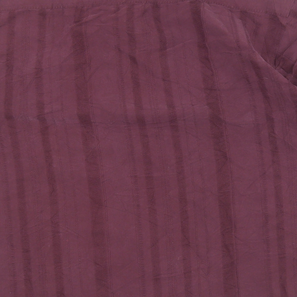 Matalan Mens Purple  Modal  Button-Up Size XL Collared Button