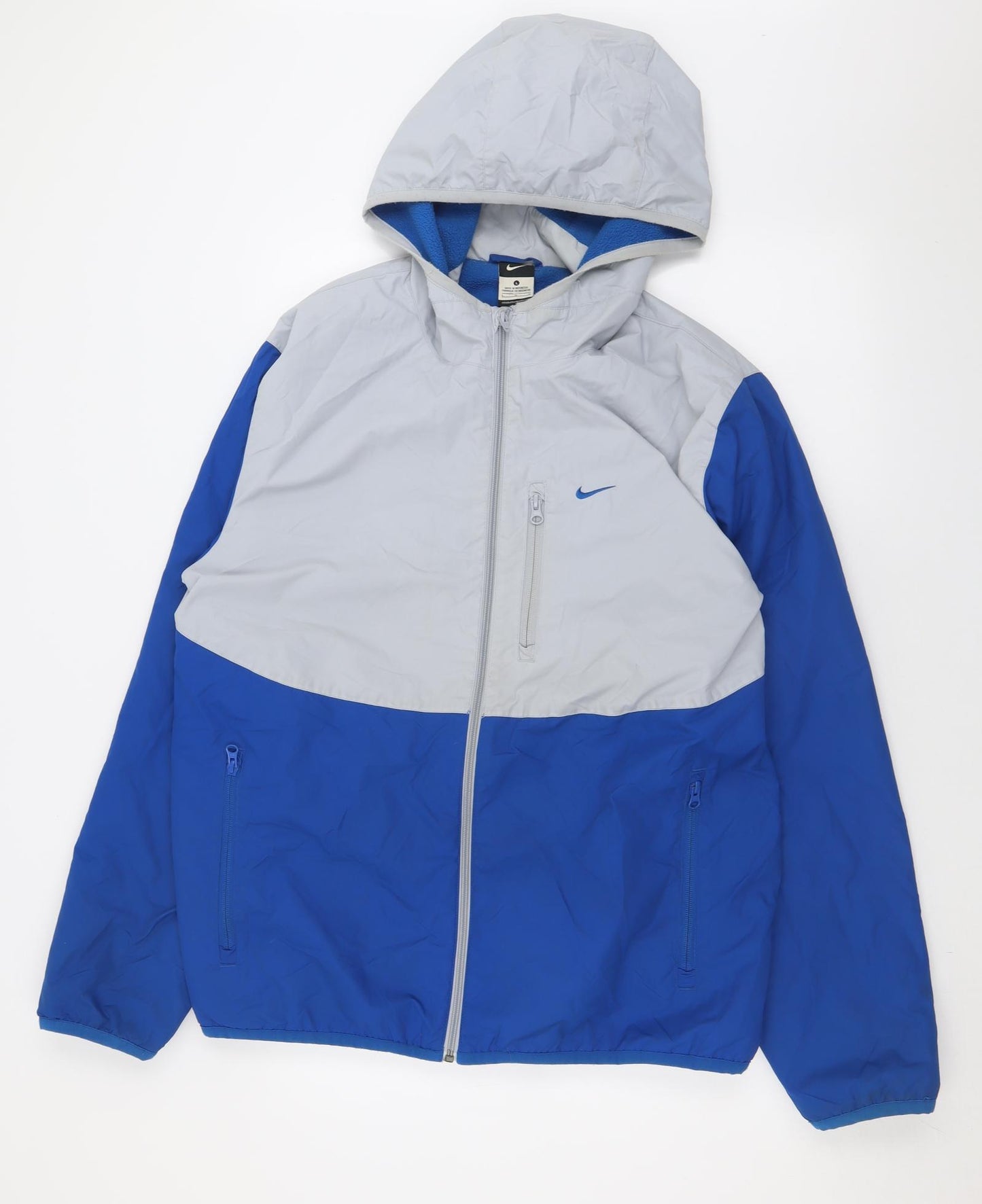 Nike Mens Blue   Quilted Coat Size L  Zip
