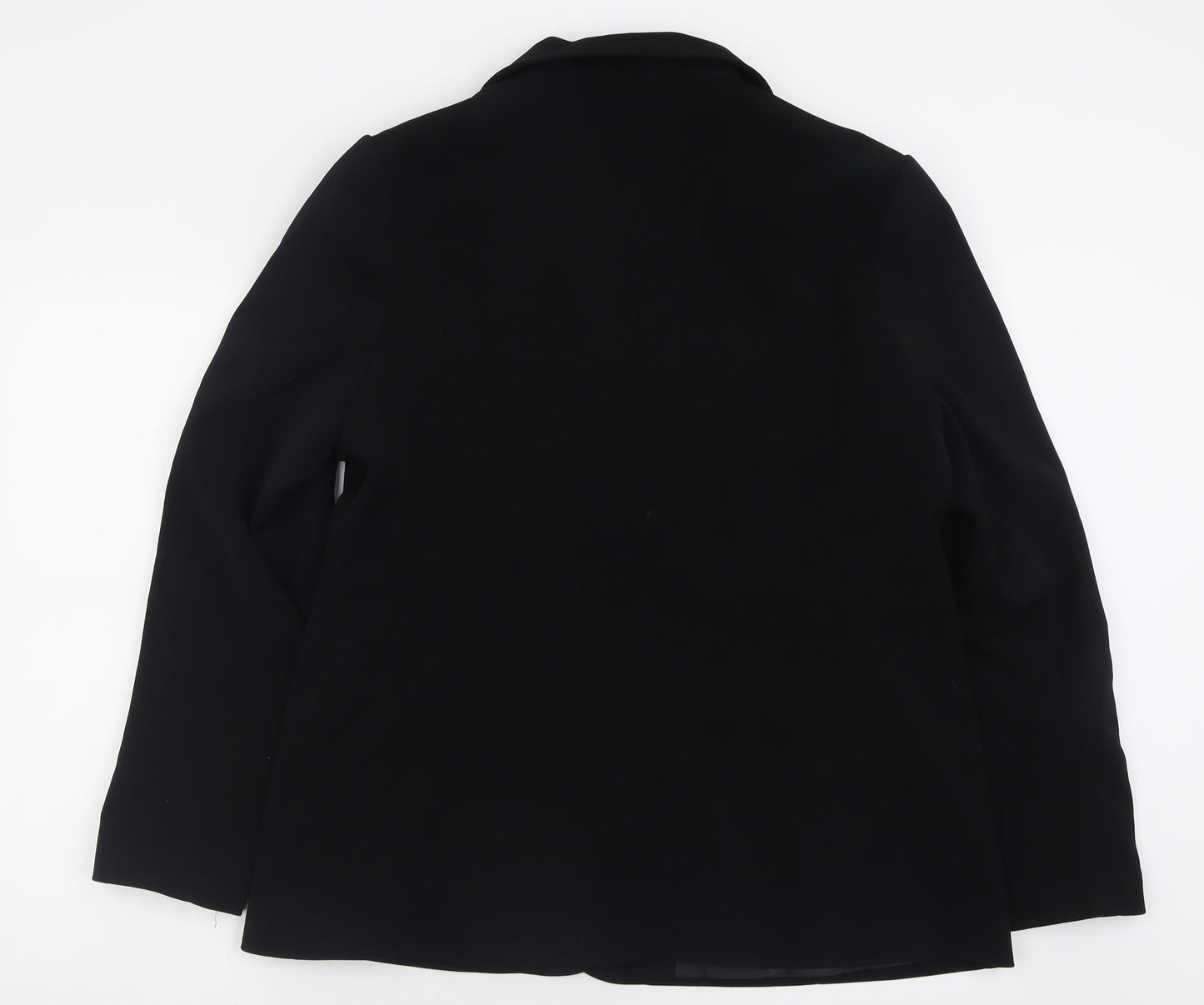 AMARANTO Womens Black   Jacket Blazer Size 16  Button