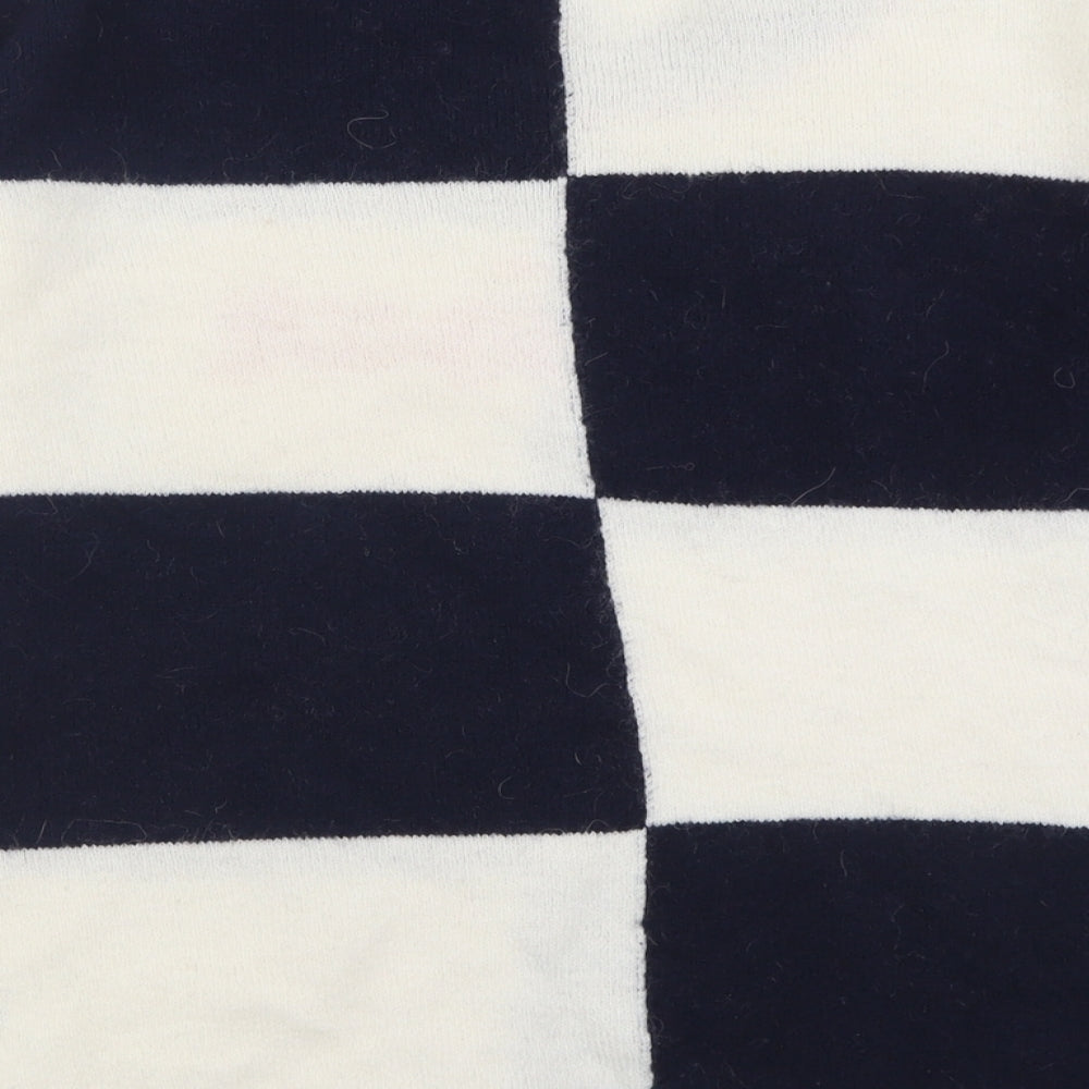 NEXT Mens Blue Crew Neck Geometric Acrylic Pullover Jumper Size M   - Bonjour