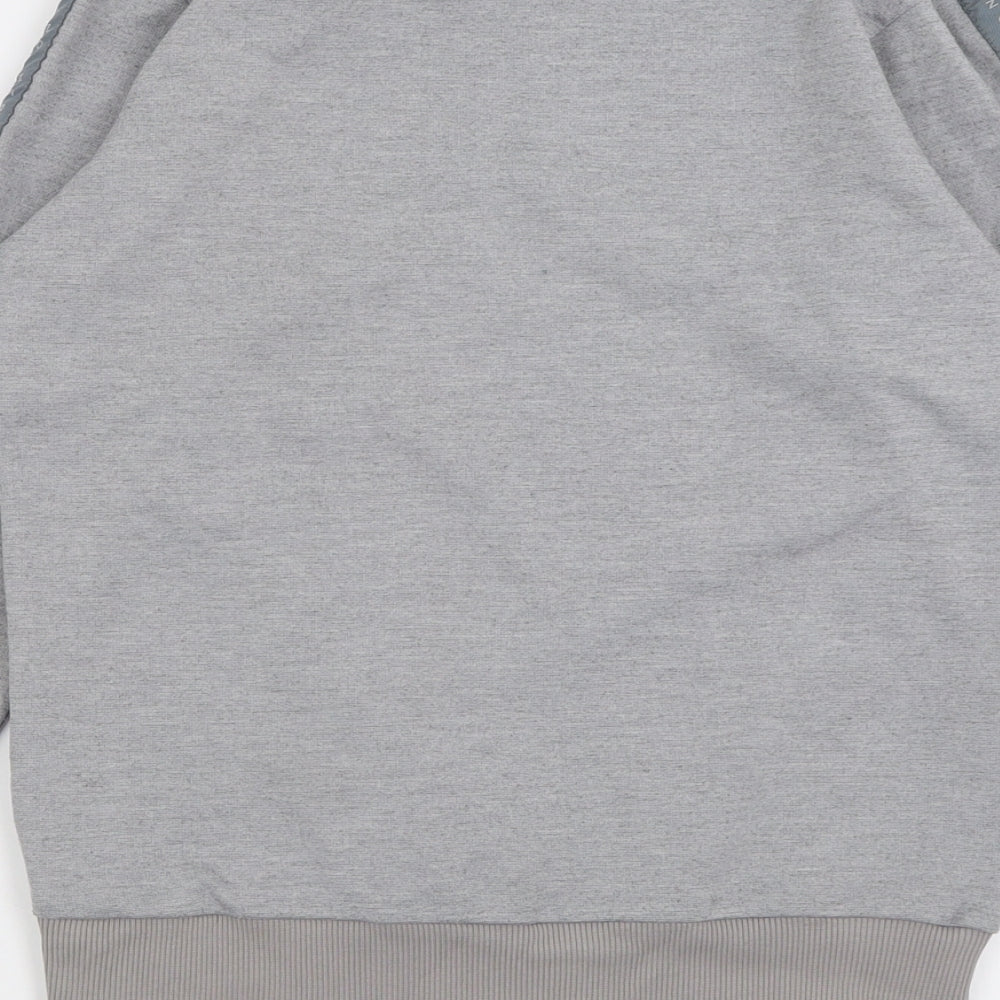 HERMANO Mens Grey  Polyester Pullover Sweatshirt Size S