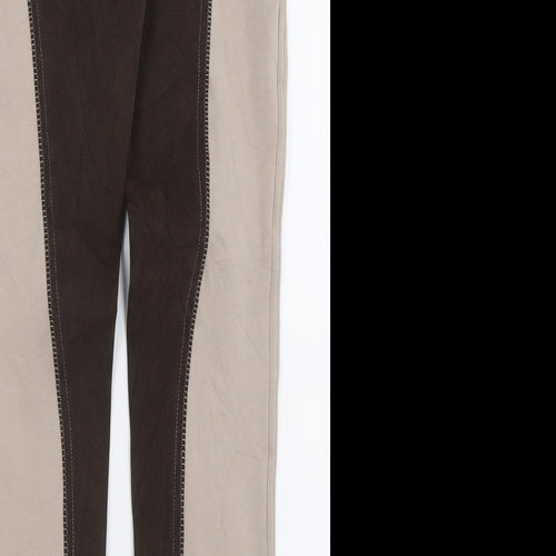 FOUGANZA Womens Beige  Polyester Capri Trousers Size 28 in L27 in Regular Button - Jodhpurs