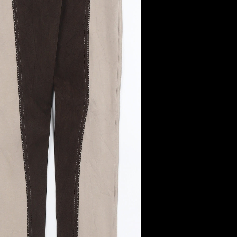 FOUGANZA Womens Beige  Polyester Capri Trousers Size 28 in L27 in Regular Button - Jodhpurs
