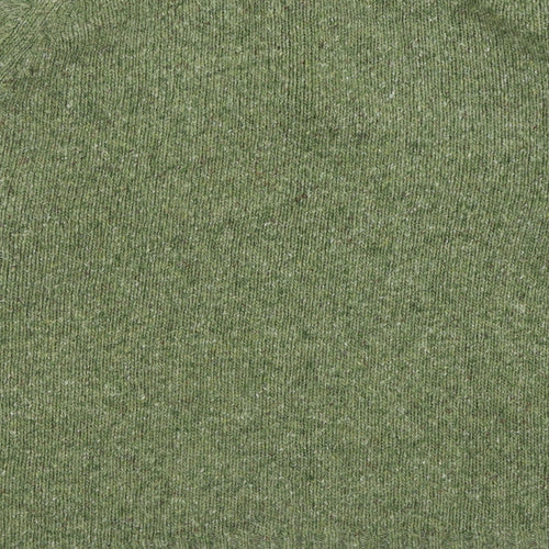 James pringle Mens Green High Neck  Acrylic Pullover Jumper Size M