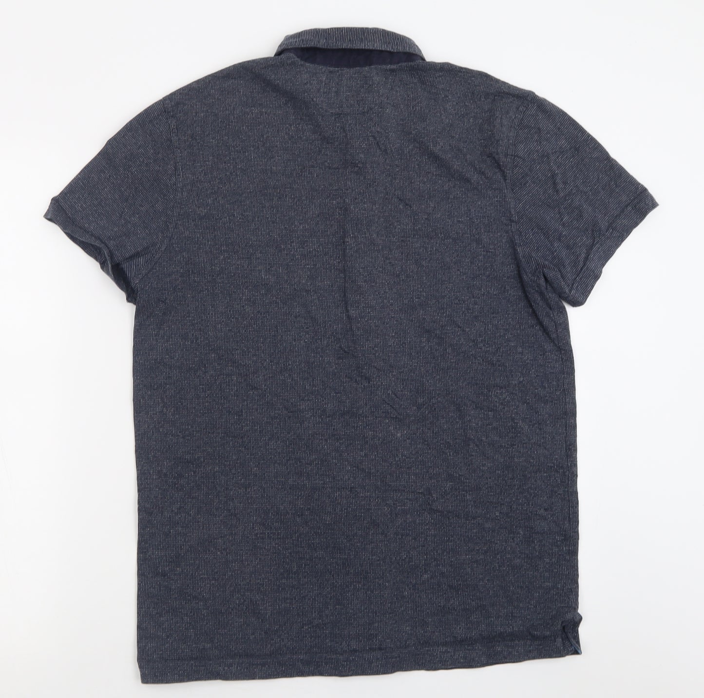 IKE BEHAR Mens Blue  Cotton  Button-Up Size M Collared Button