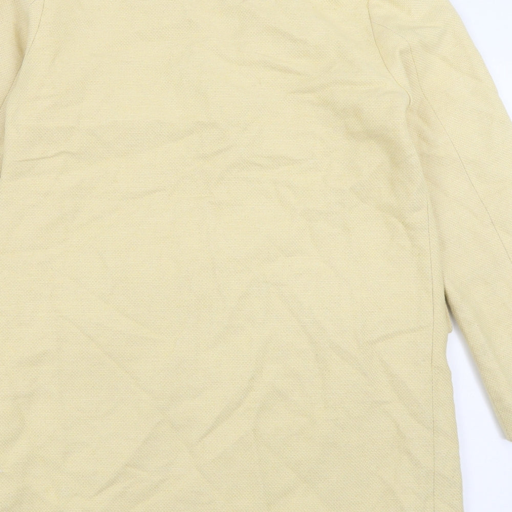 Topshop Womens Yellow   Jacket Blazer Size 8  Button