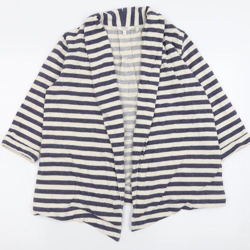 Fat Face Womens Blue Striped  Jacket Blazer Size 10