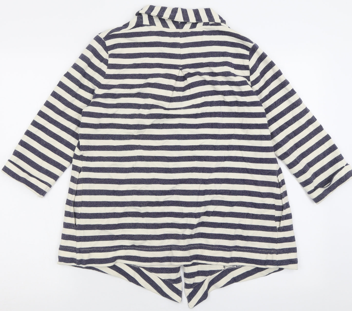 Fat Face Womens Blue Striped  Jacket Blazer Size 10