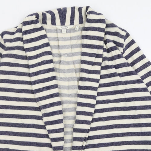 Fat Face Womens Blue Striped  Jacket Blazer Size 10