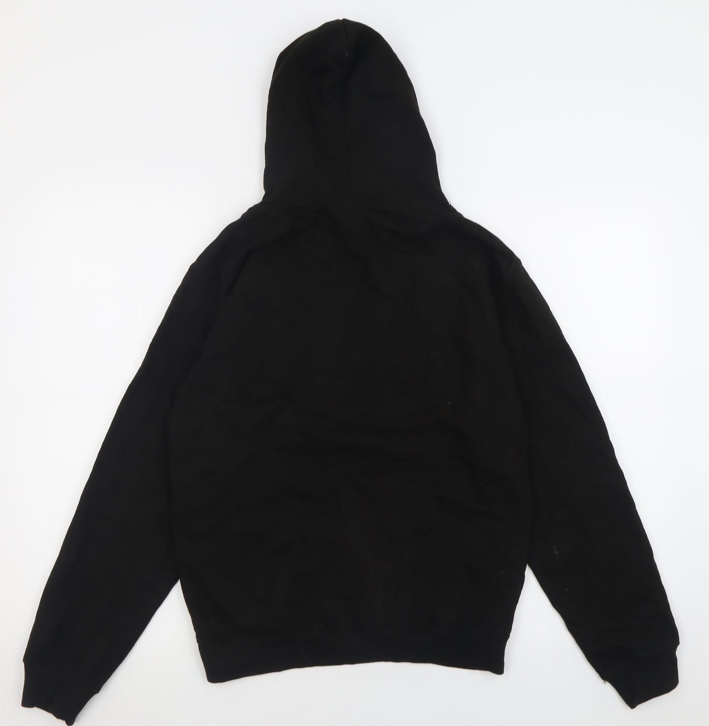 Awdis Mens Black  Cotton Pullover Hoodie Size S   - Basketball