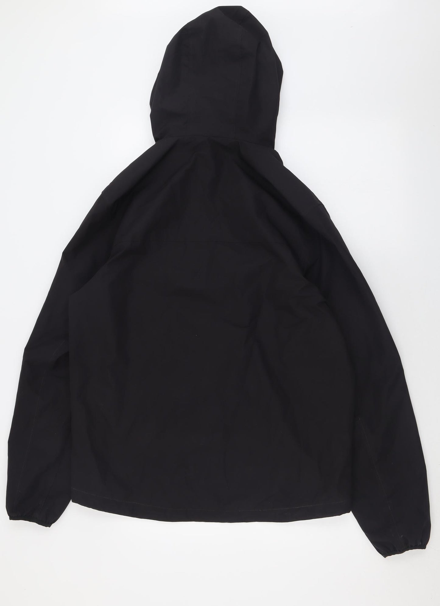 George Mens Black   Quilted Coat Size M  Zip