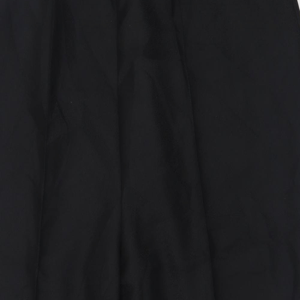 Deanes Womens Black  Polyester Trousers  Size 24 L27 in Regular