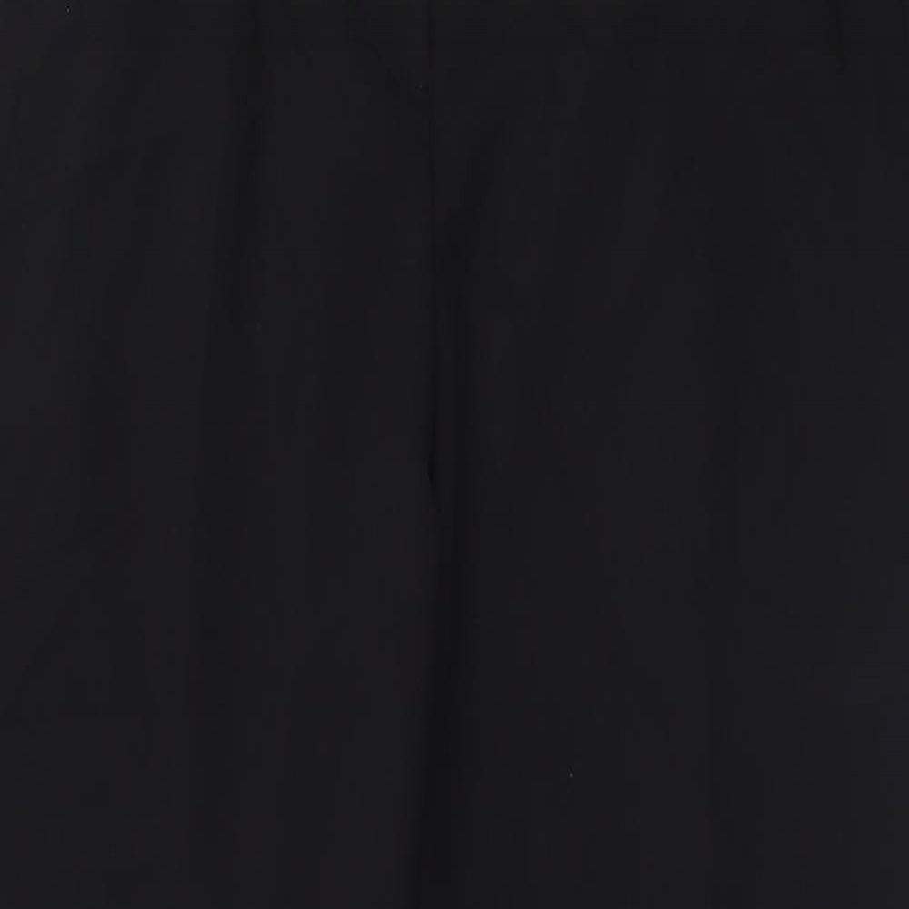 Topshop Womens Black  Polyester Trousers  Size 16 L26 in Regular Hook & Eye