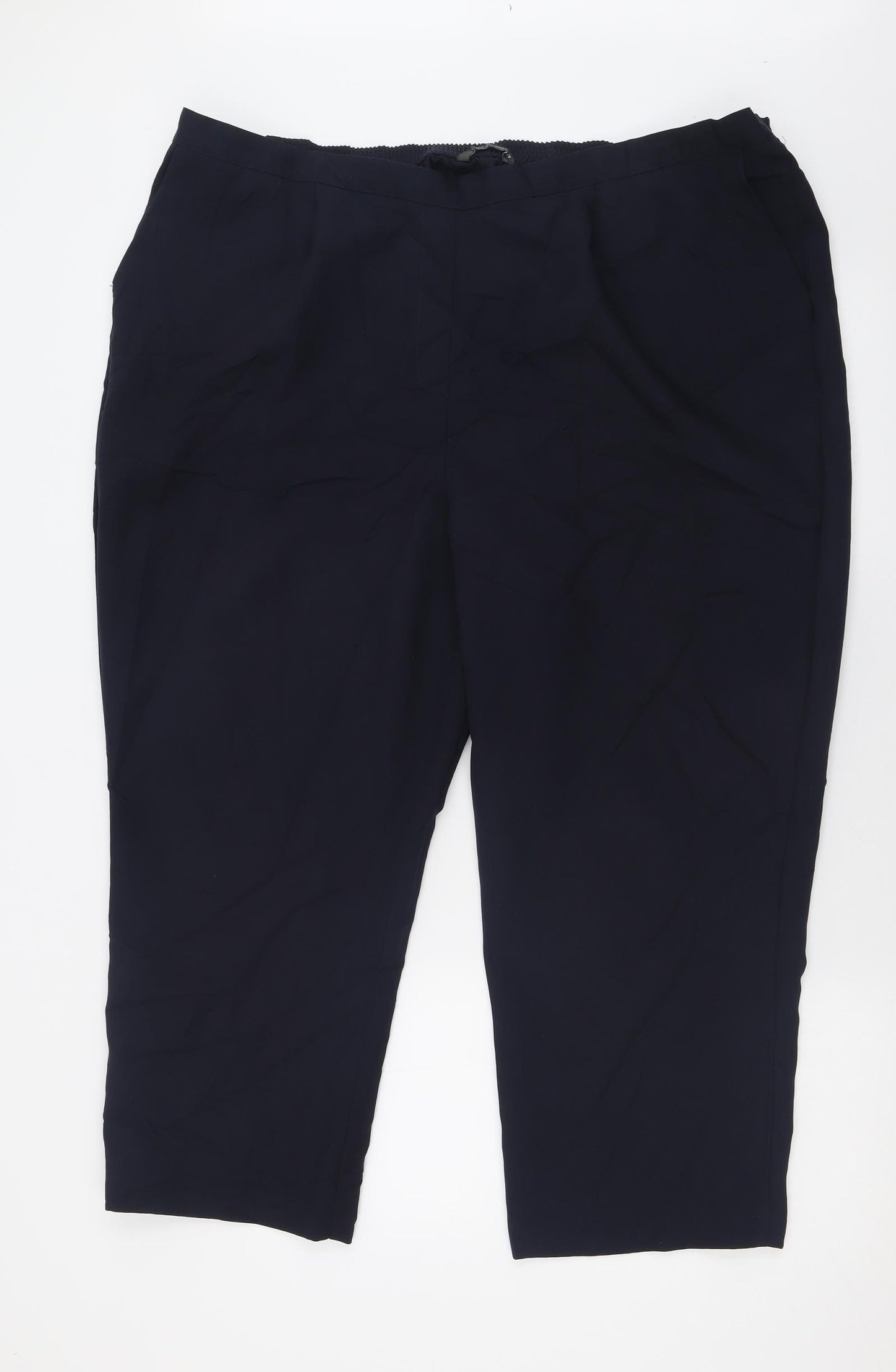 bonmarch Womens Blue  Polyester Trousers  Size 24 L26 in Regular