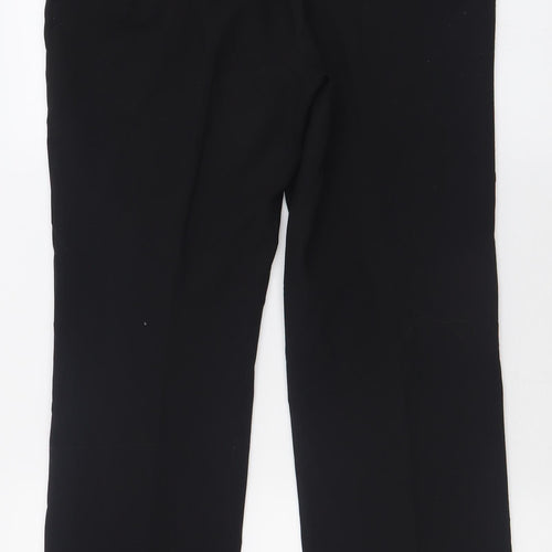 Bonmarché Womens Black  Polyester Trousers  Size 10 L30 in Regular Hook & Eye