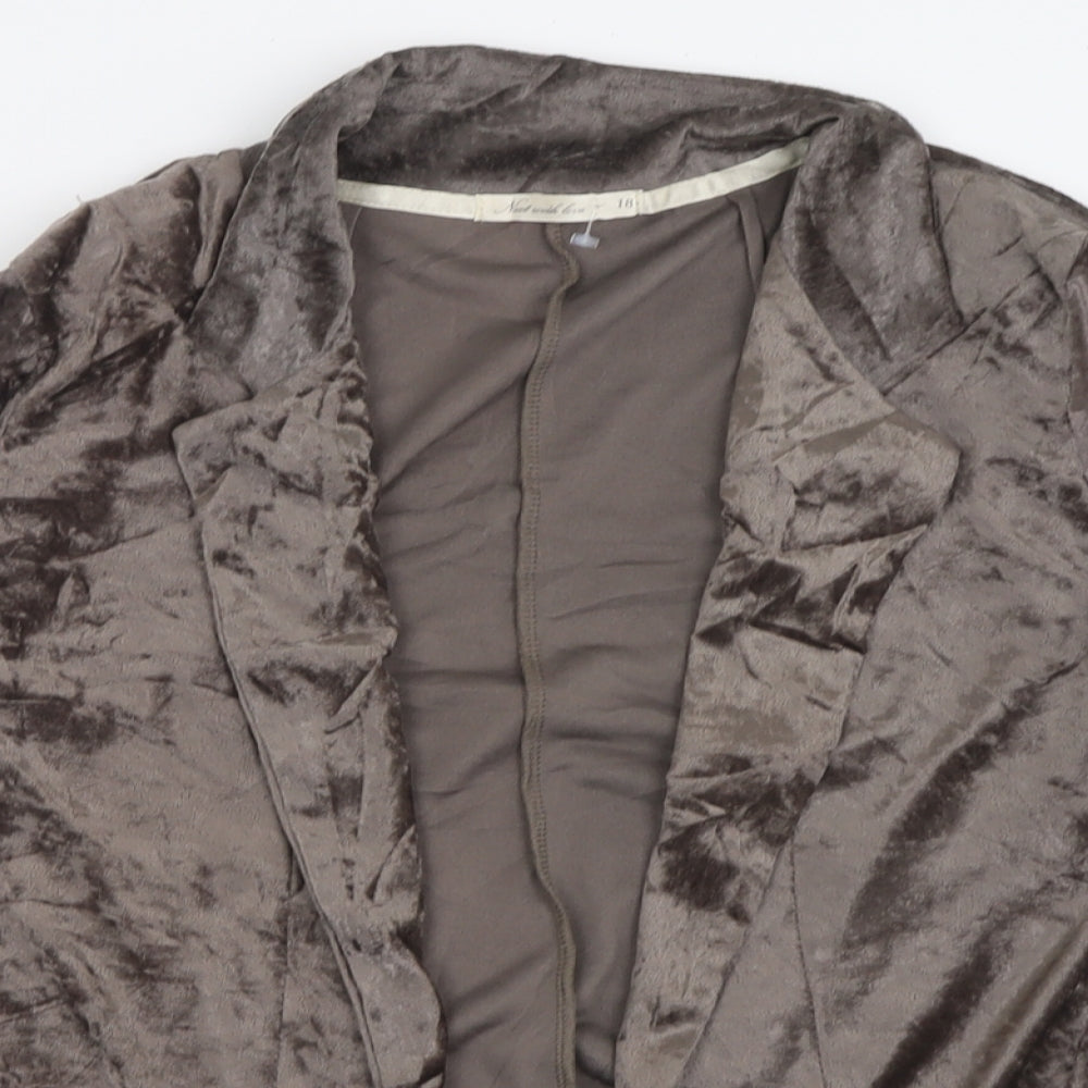 NEXT Womens Grey   Jacket Blazer Size 18