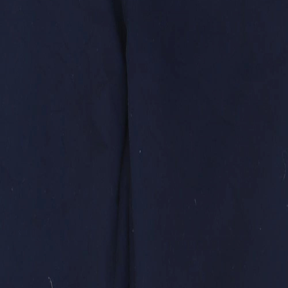 Preworn Womens Blue  Polyester Trousers  Size 28 in L30 in Regular Button - Fleece Lined