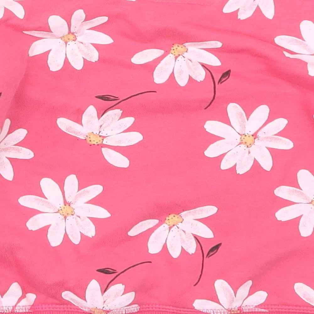 Primark Girls Pink Floral Cotton Pullover Sweatshirt Size 2-3 Years  Pullover - Smile
