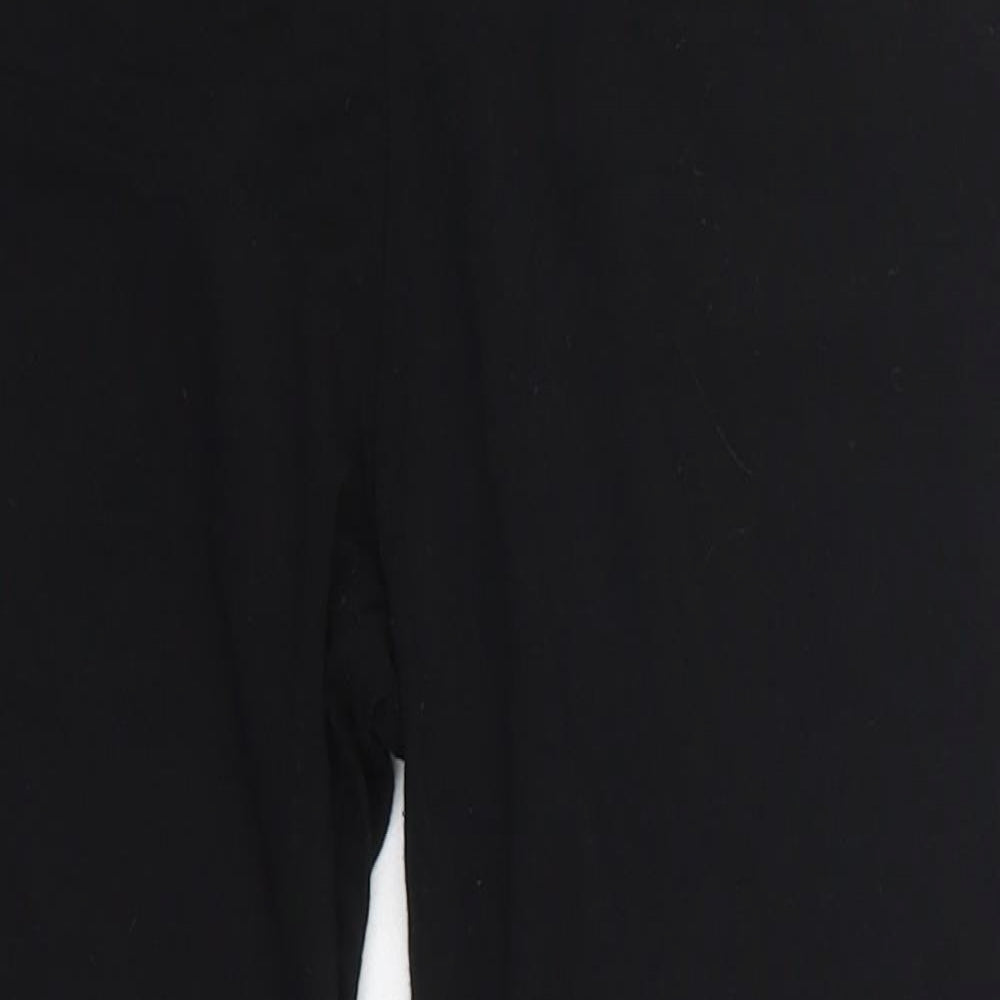 New Look Womens Black  Viscose Cropped Leggings Size 14 L20 in